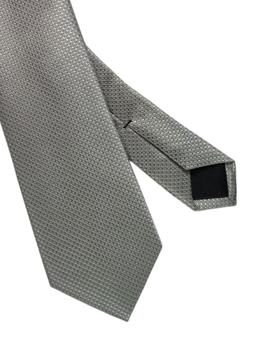 Corbata regular de seda estampado gráfico para hombre 3