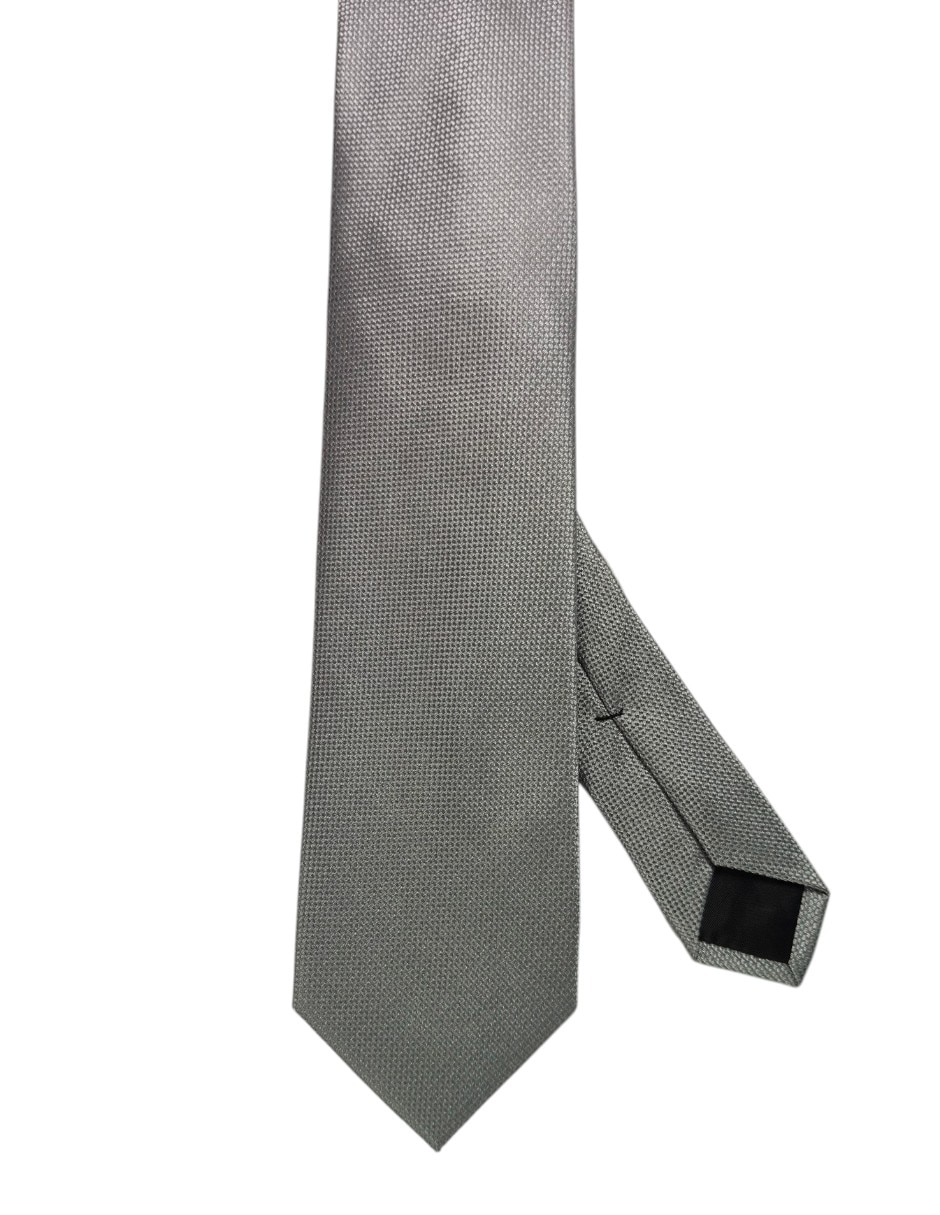 Corbata regular de seda estampado gráfico para hombre 1