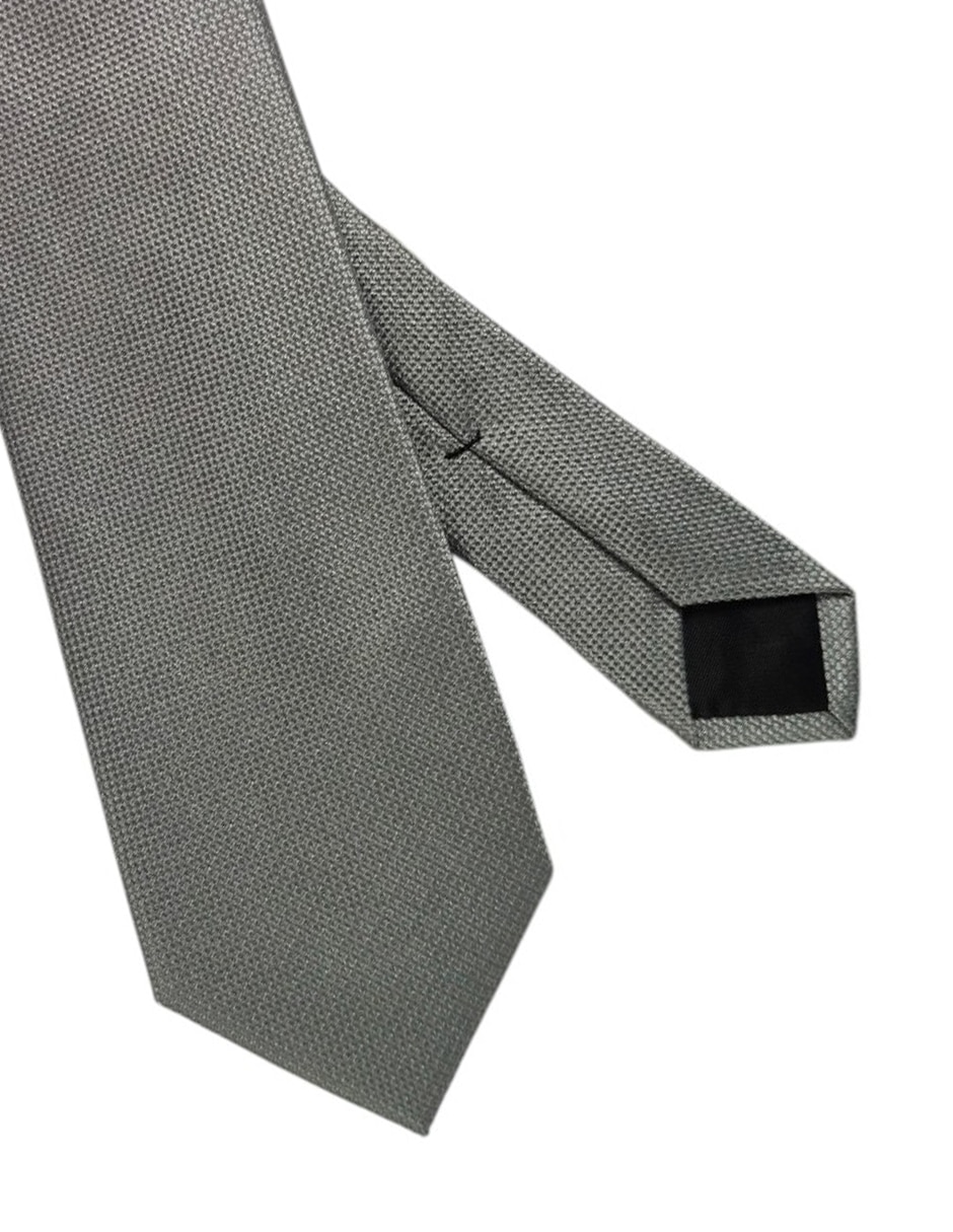 Corbata regular de seda estampado gráfico para hombre 2