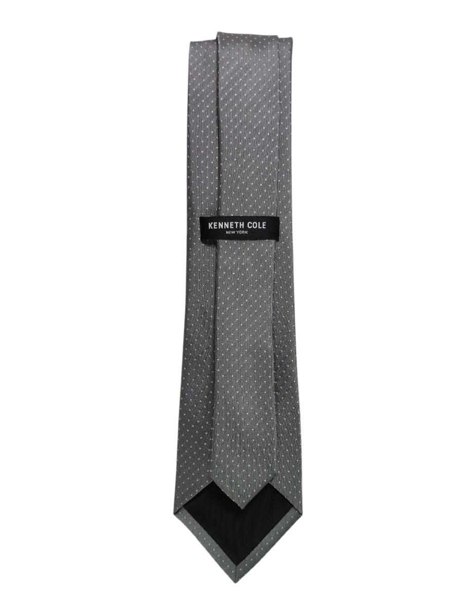 Corbata regular de seda estampado lunares para hombre 2