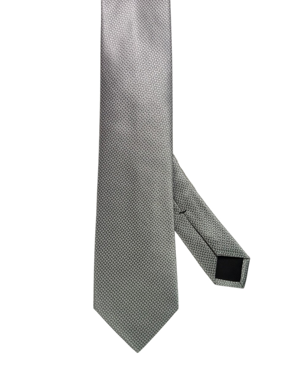 Corbata regular de seda estampado gráfico para hombre 1