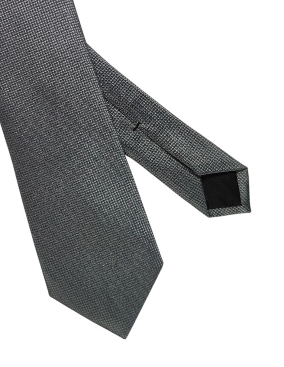 Corbata regular de seda estampado gráfico para hombre 3