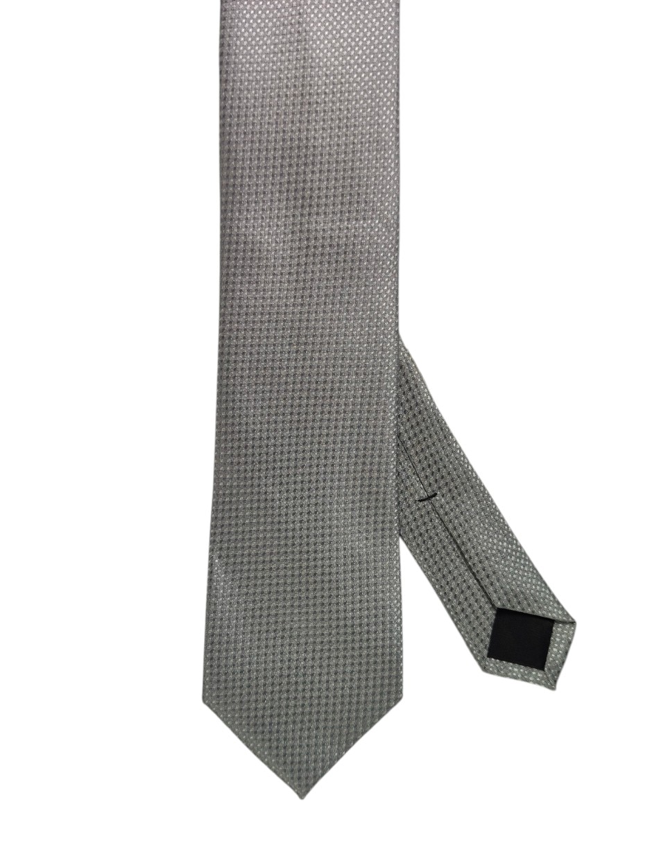 Corbata regular de seda estampado gráfico para hombre 1