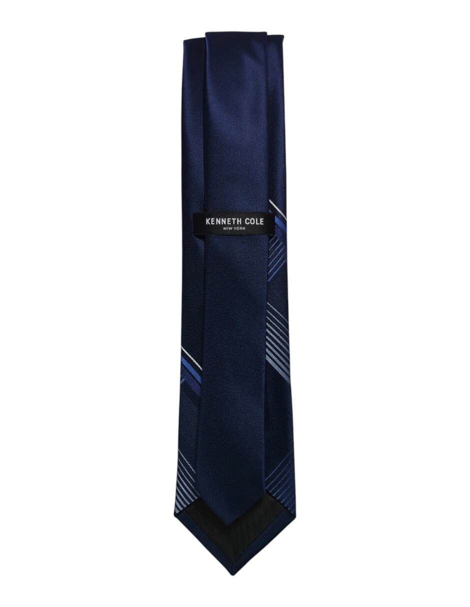 Corbata regular de seda estampado gráfico para hombre 3