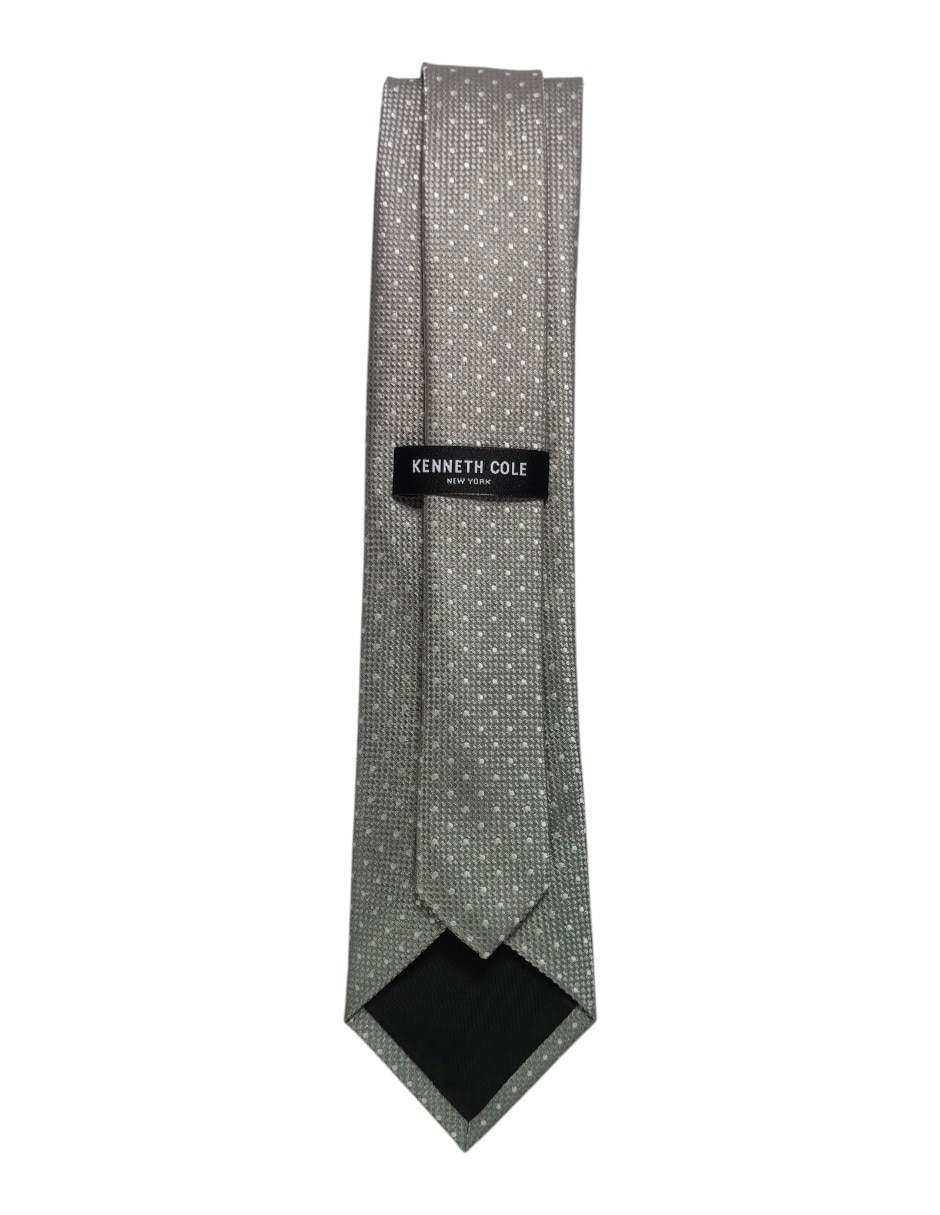 Corbata regular de seda estampado lunares para hombre 3