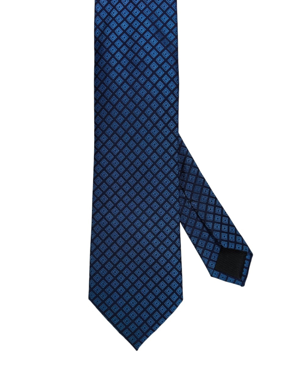 Corbata regular de seda estampado floral para hombre