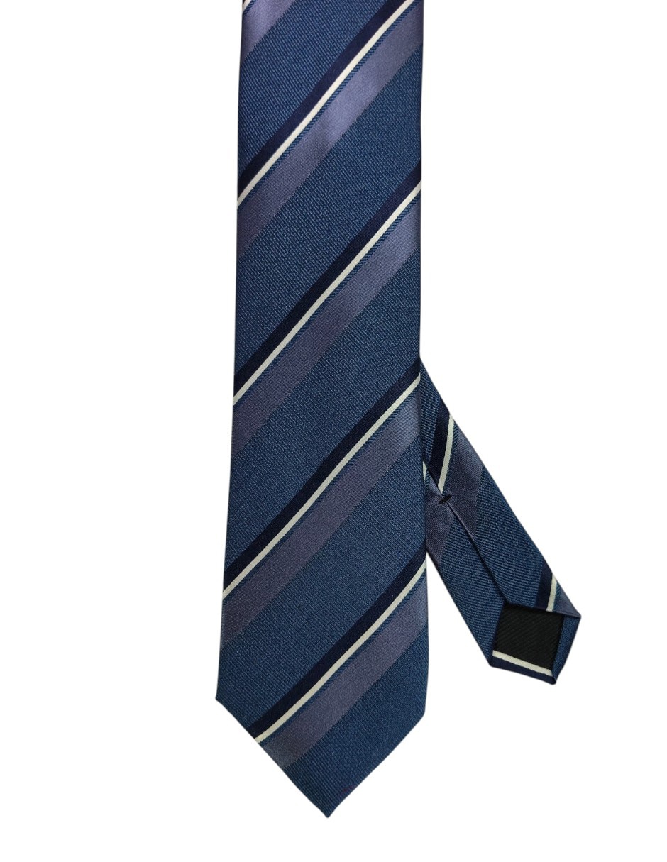 Corbata regular de seda estampado a rayas para hombre Corbata regular de seda estampado a rayas para hombre