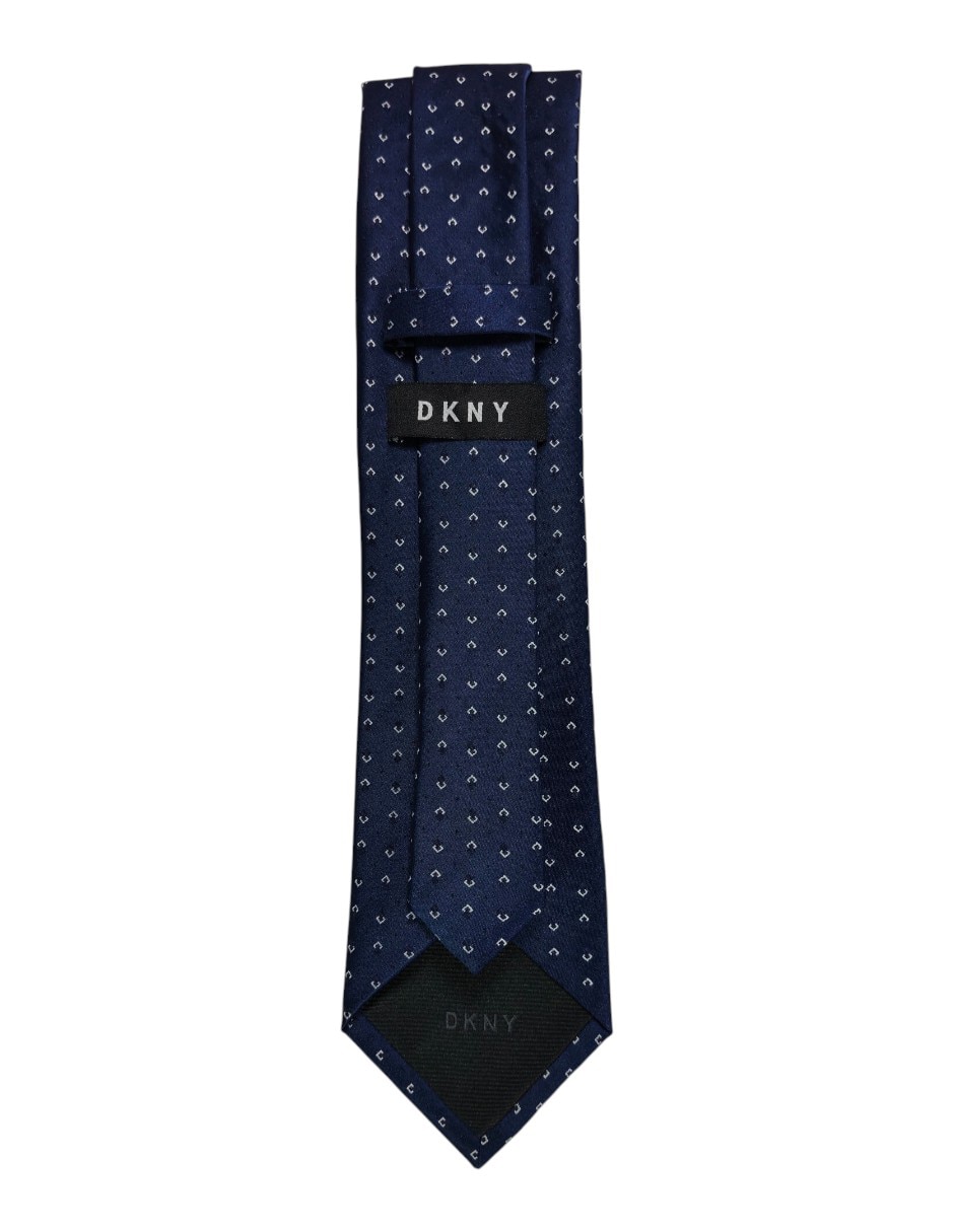 Corbata regular de seda estampado geométrico para hombre 2