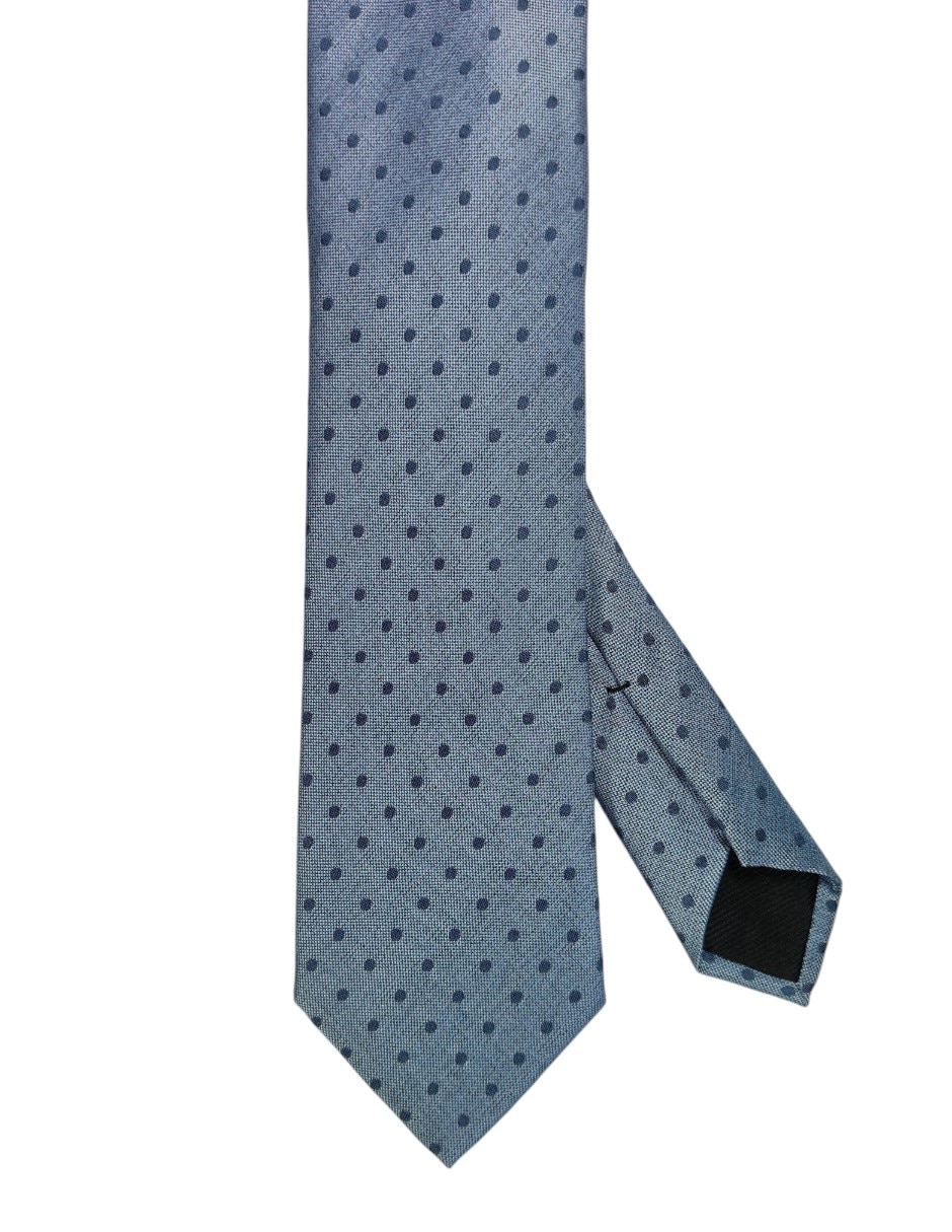Corbata regular de seda estampado lunares para hombre Corbata regular de seda estampado lunares para hombre