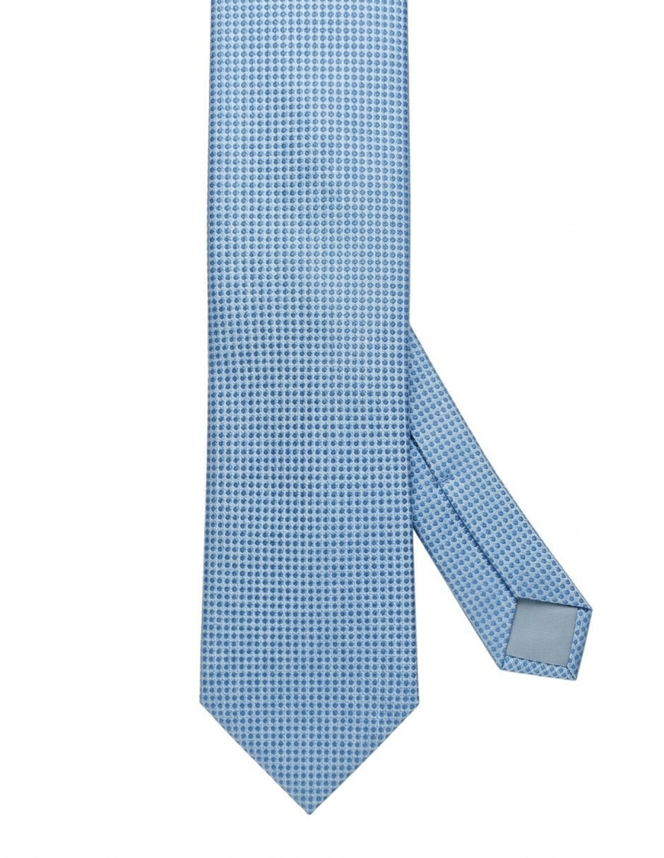 Corbata regular de seda estampada para hombre