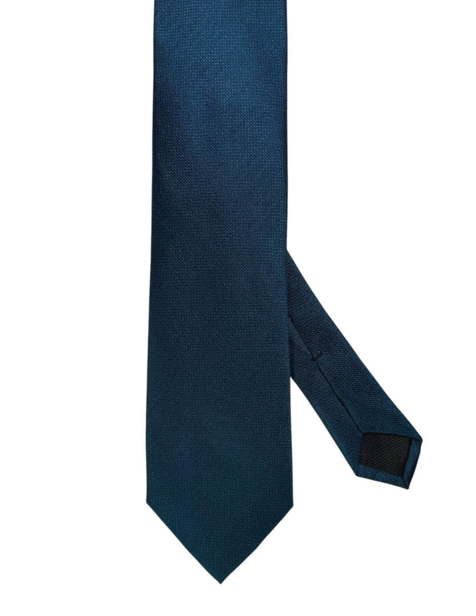 Corbata regular de seda estampado gráfico para hombre