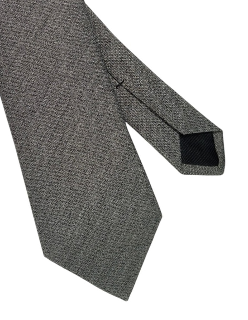 Corbata regular de seda estampado jaspeado para hombre 3