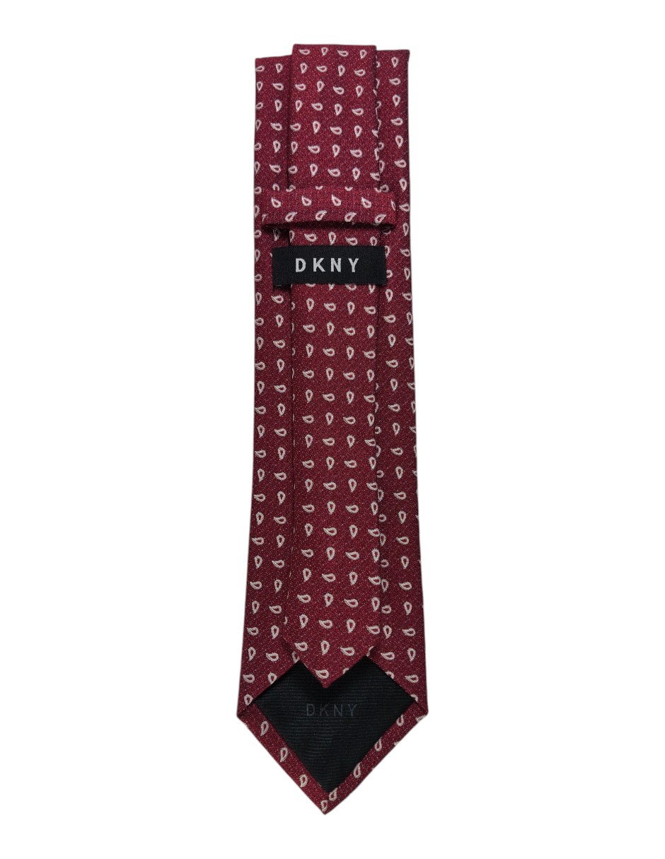 Corbata regular de seda estampado paisley para hombre 2