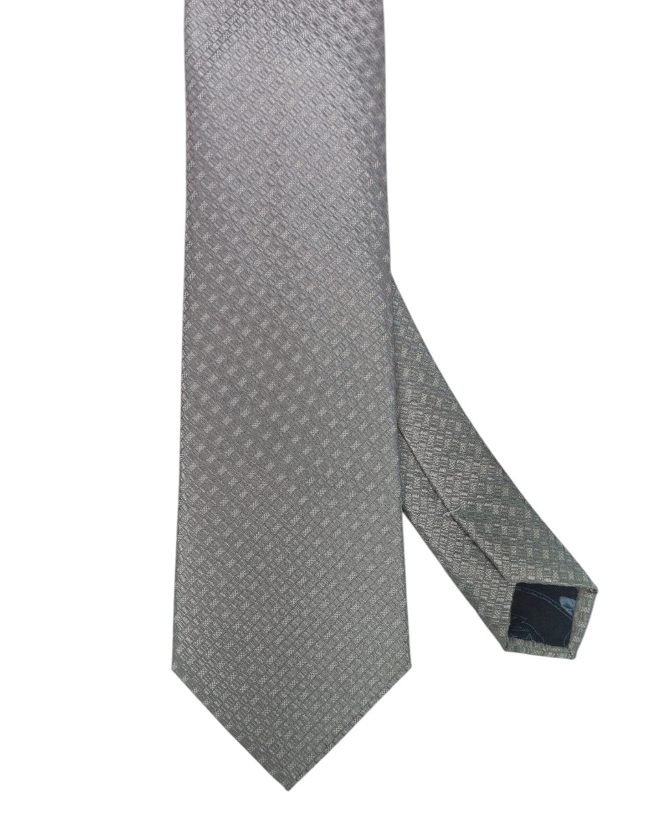 Corbata regular de seda estampado floral para hombre 1