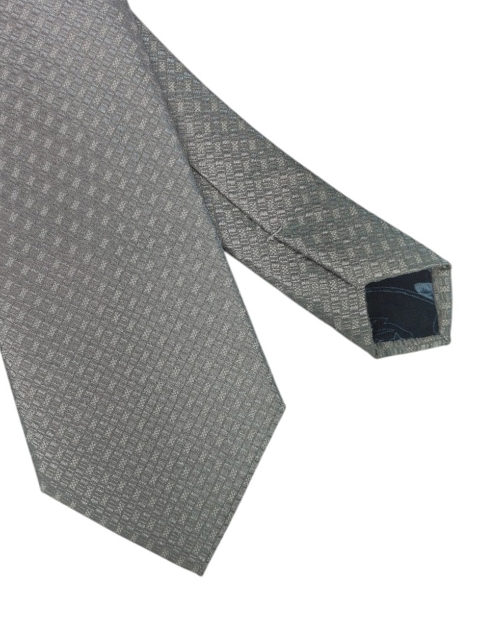 Corbata regular de seda estampado floral para hombre 2