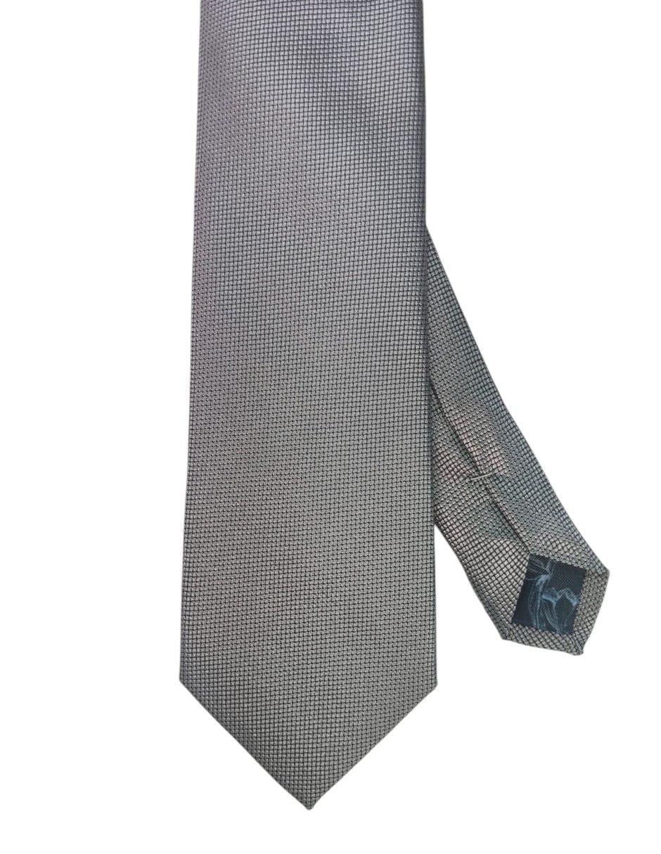 Corbata regular de seda estampado gráfico para hombre 1