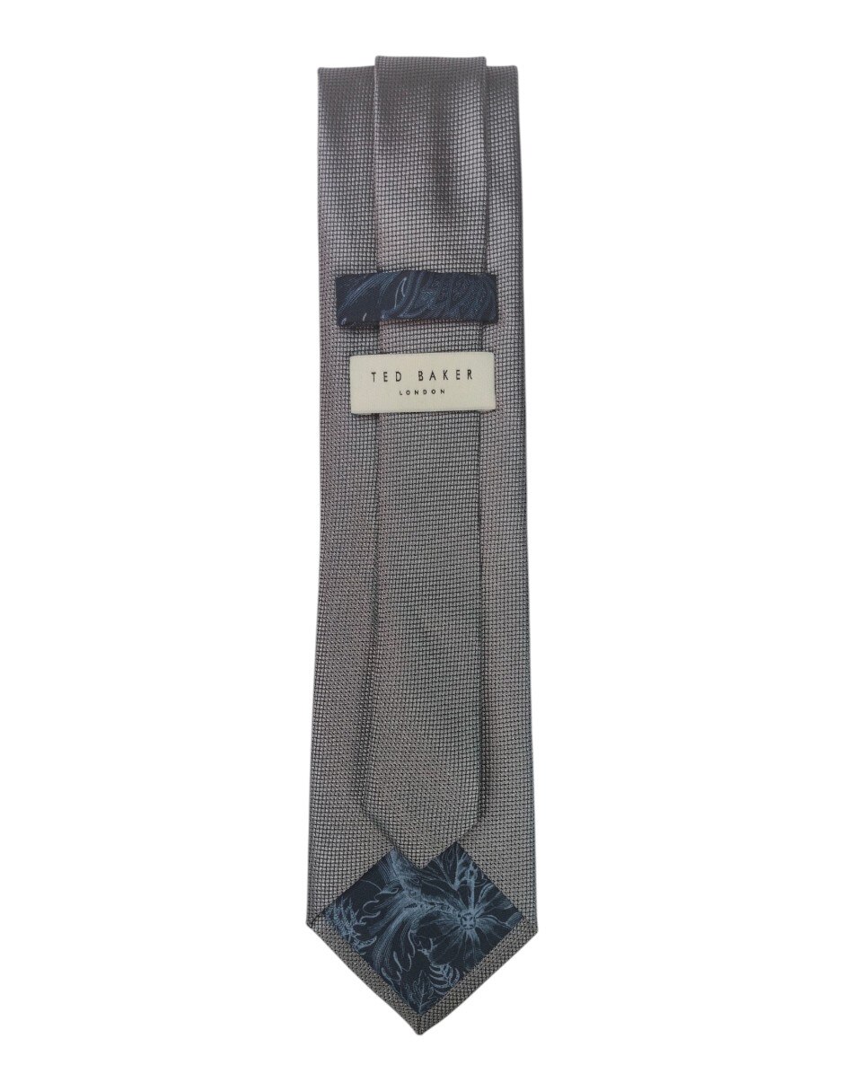 Corbata regular de seda estampado gráfico para hombre 3