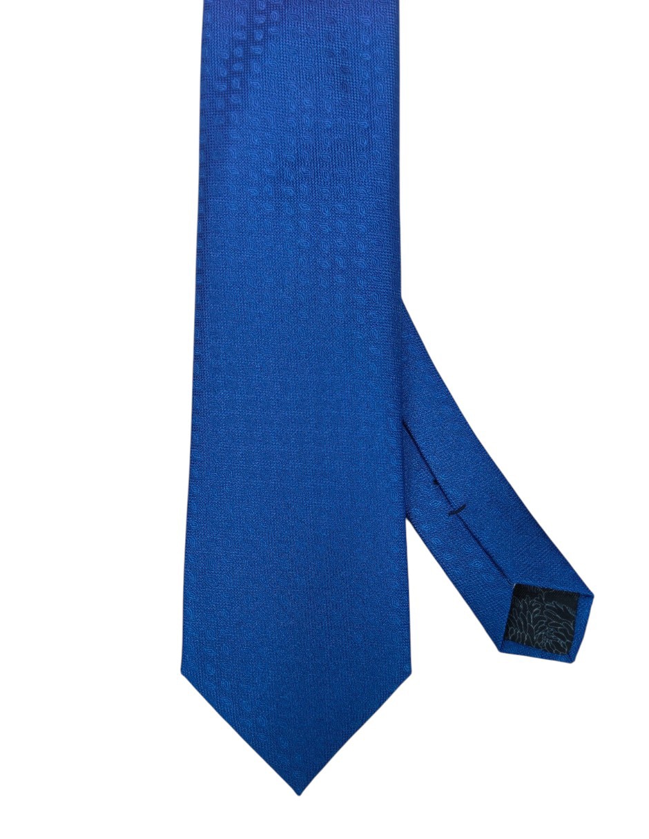 Corbata regular de seda estampado paisley para hombre