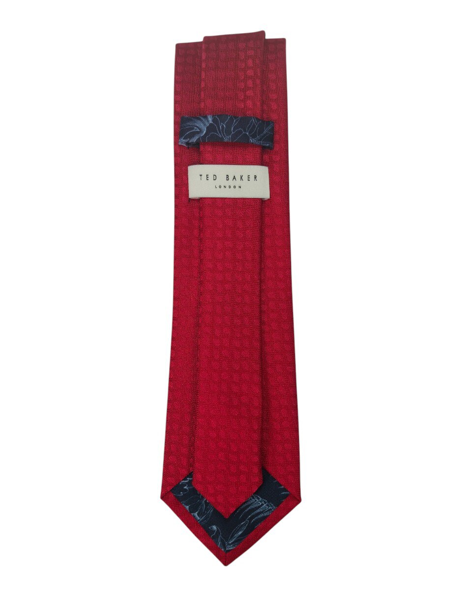 Corbata regular de seda estampado paisley para hombre 3
