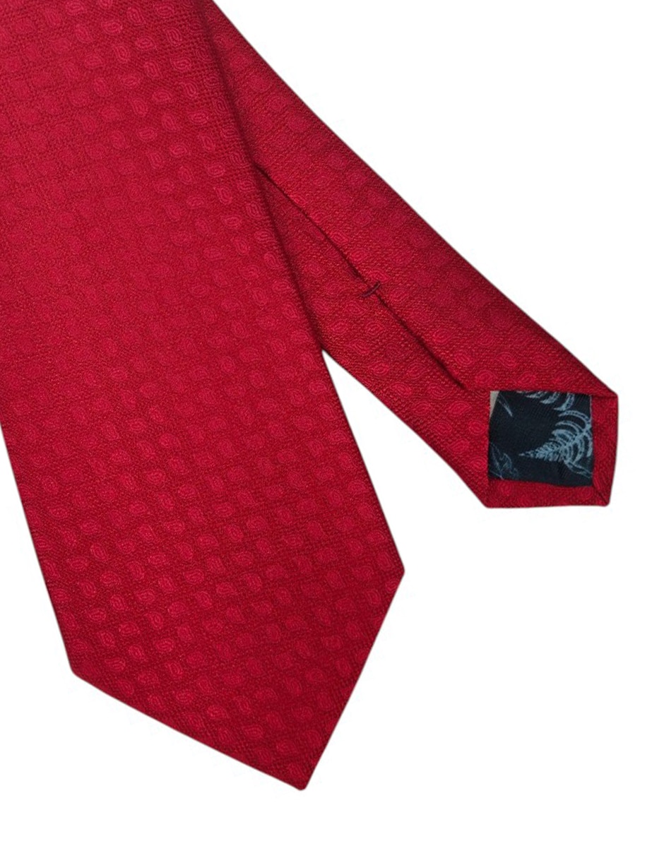 Corbata regular de seda estampado paisley para hombre 2