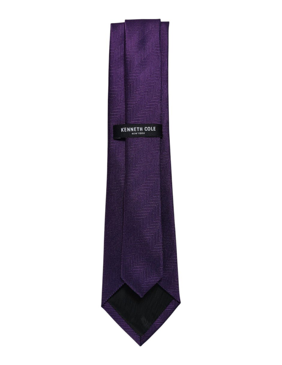 Corbata regular de seda estampado gráfico para hombre 3