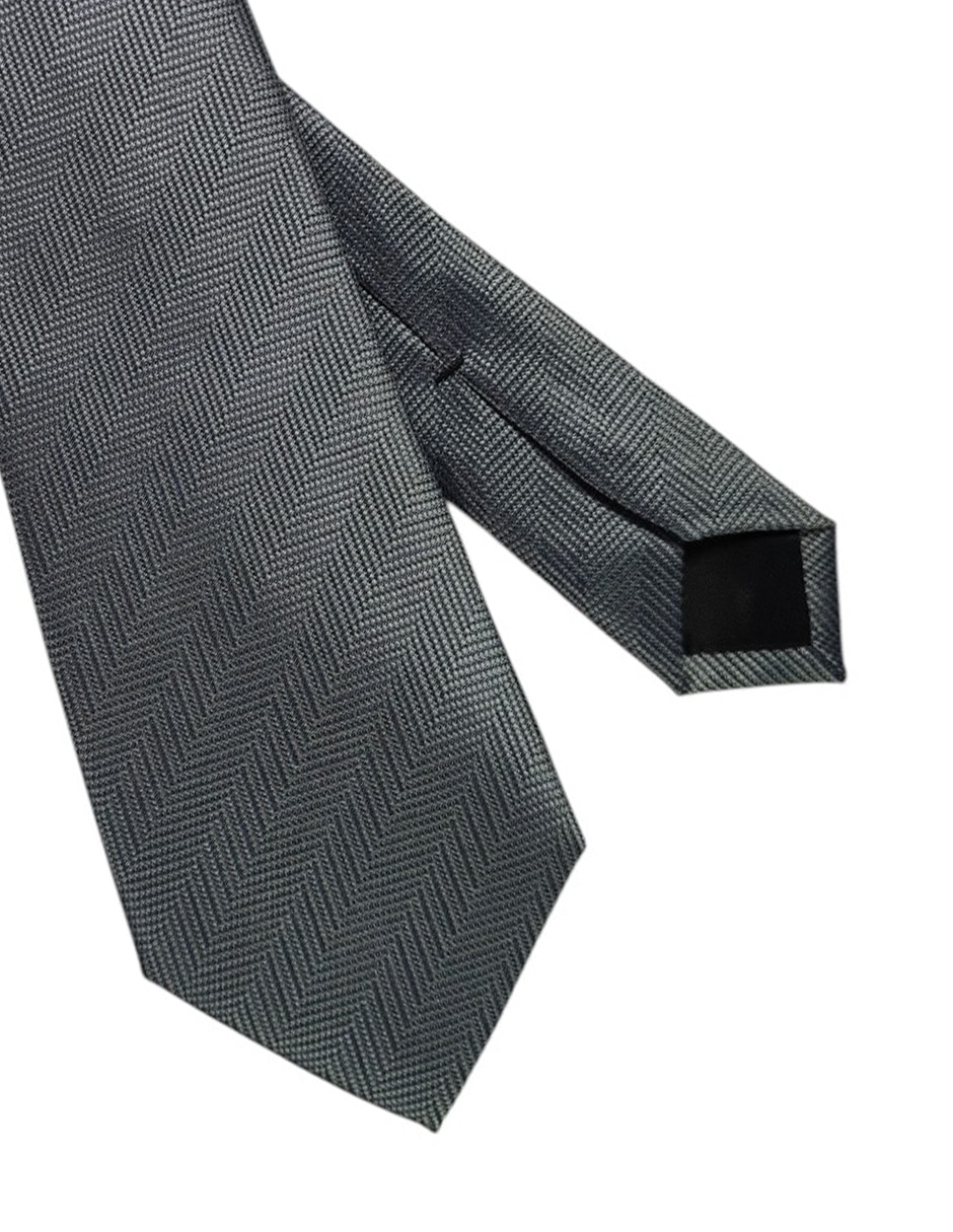 Corbata regular de seda estampado gráfico para hombre 2