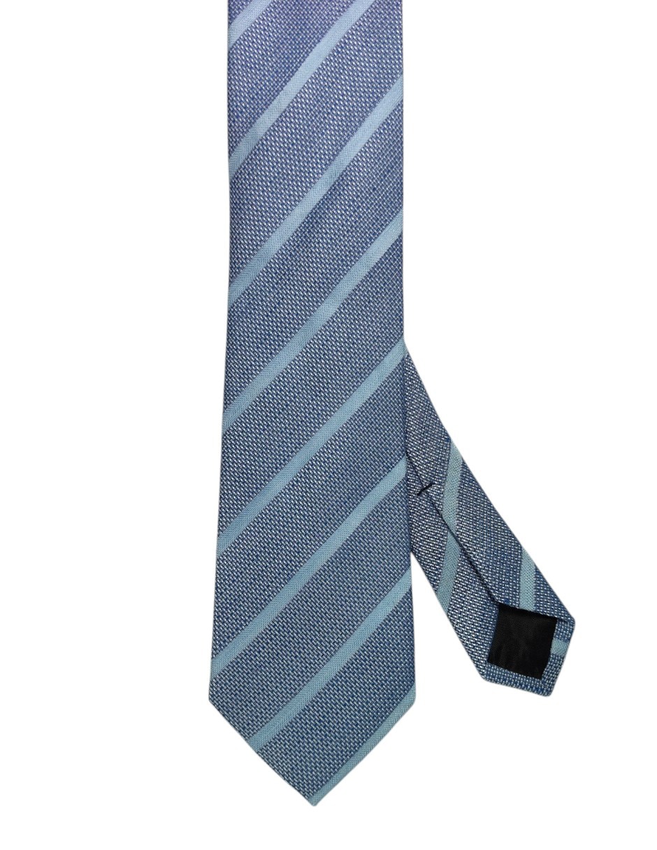 Corbata regular de seda estampado a rayas para hombre Corbata regular de seda estampado a rayas para hombre