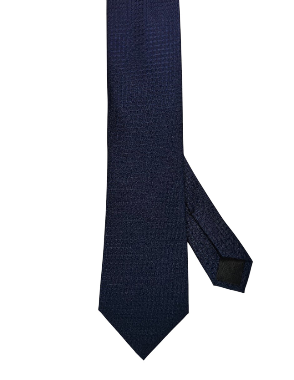 Corbata regular de seda estampado gráfico para hombre
