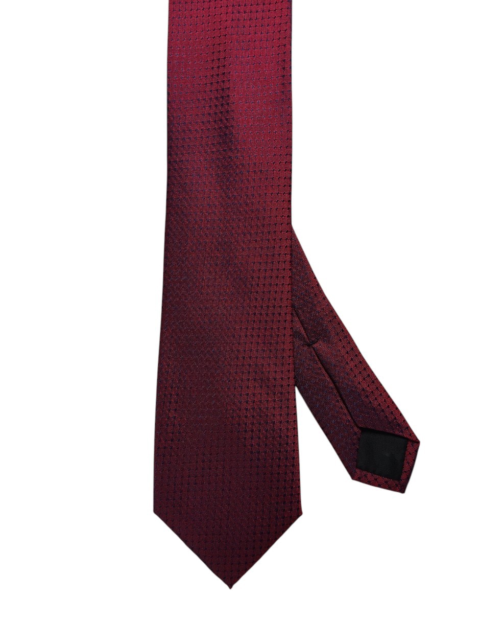 Corbata regular de seda estampado gráfico para hombre 1