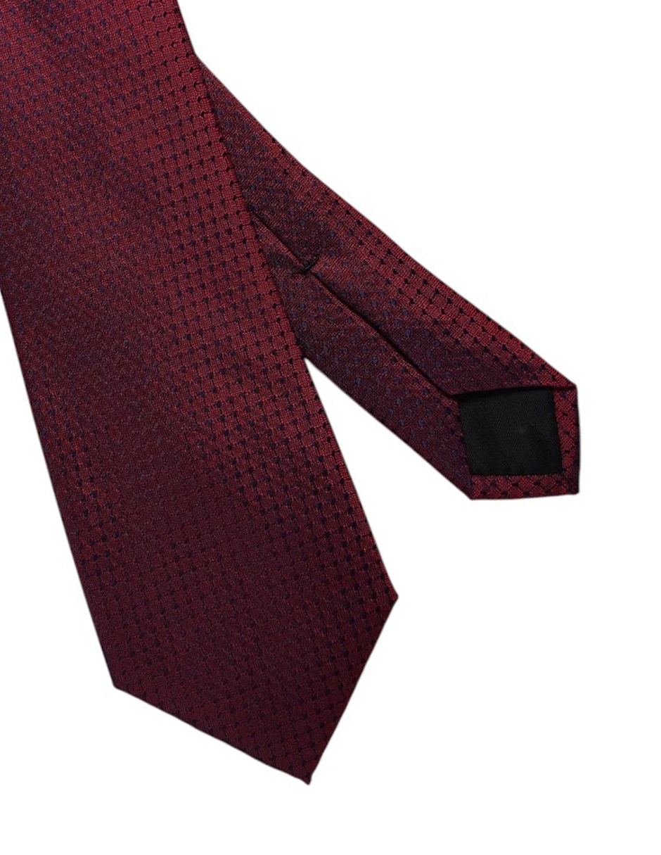 Corbata regular de seda estampado gráfico para hombre 3