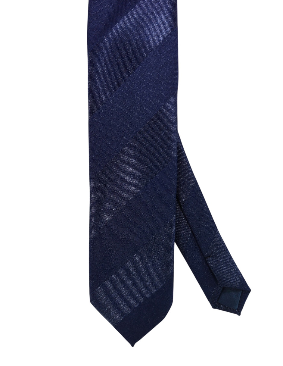Corbata regular estampado a rayas para hombre