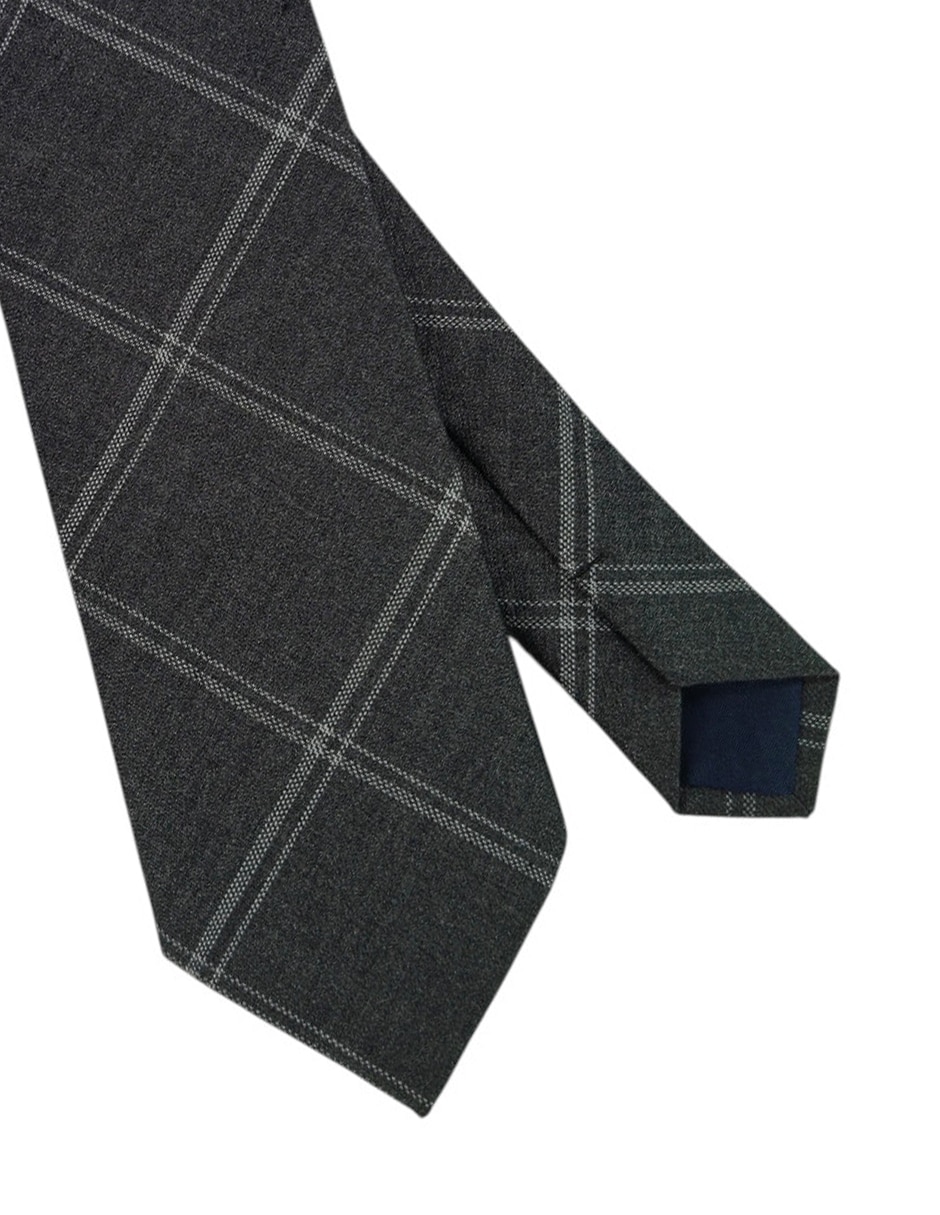Corbata regular estampado a cuadros para hombre 2