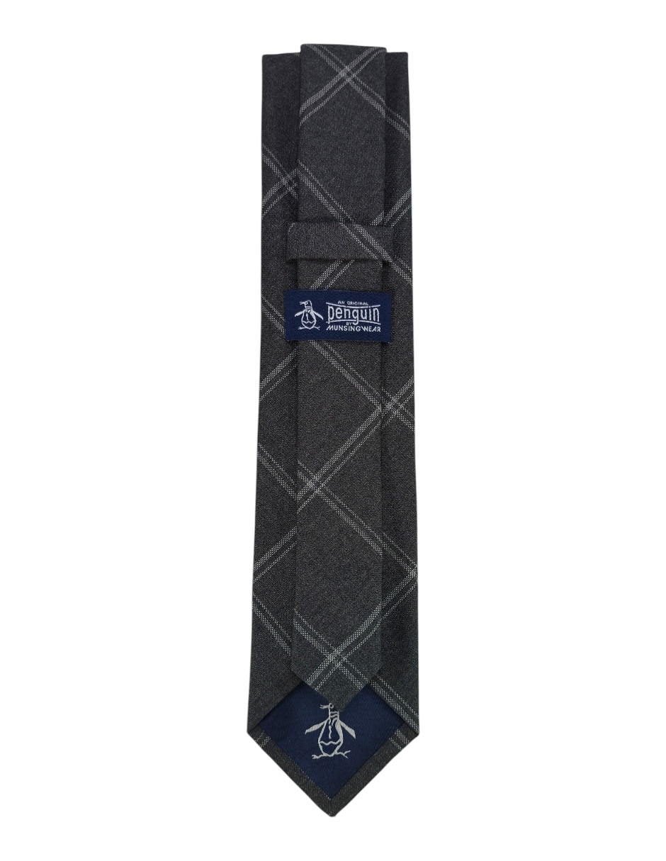 Corbata regular estampado a cuadros para hombre 3
