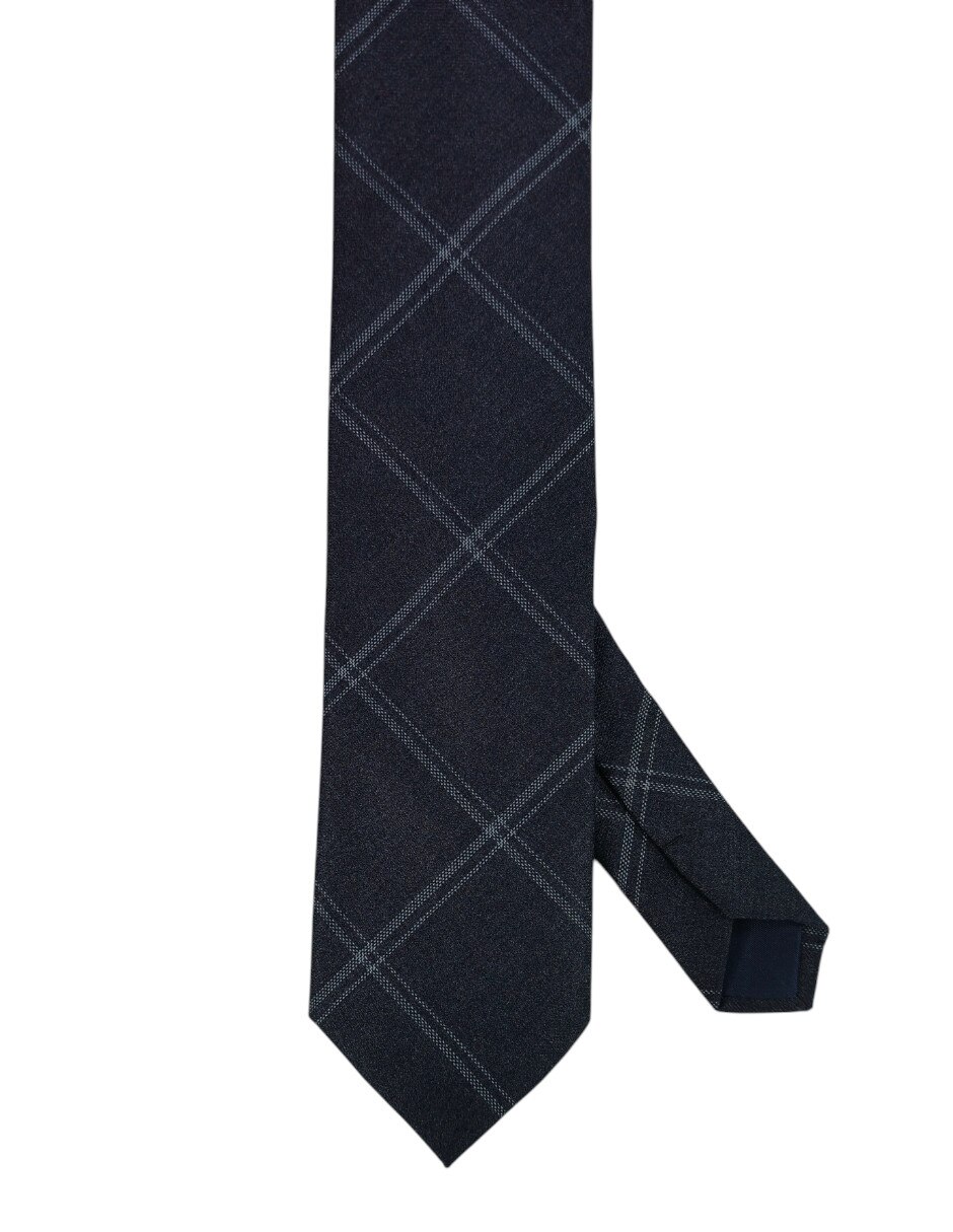 Corbata regular estampado a cuadros para hombre