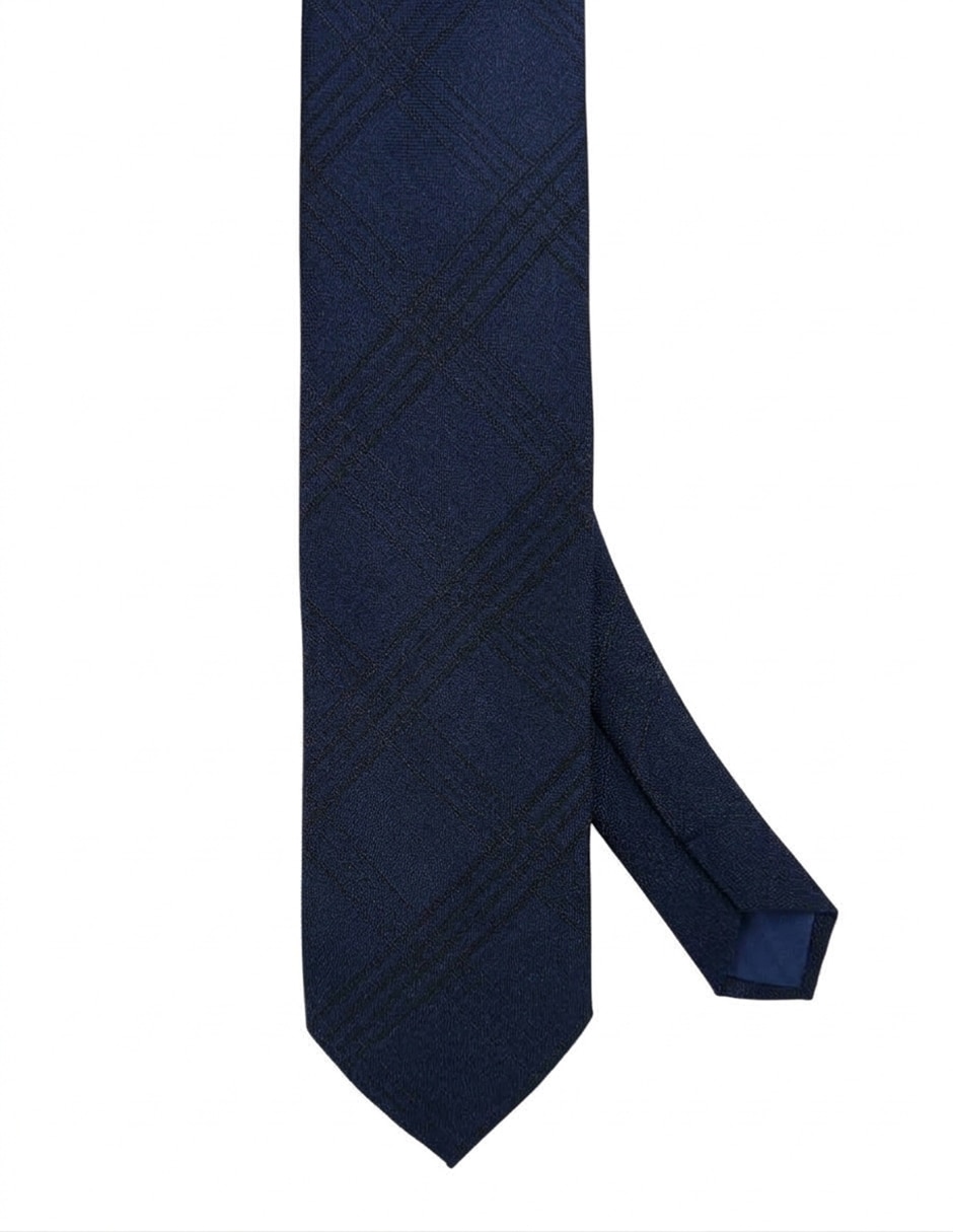 Corbata regular estampado a cuadros para hombre