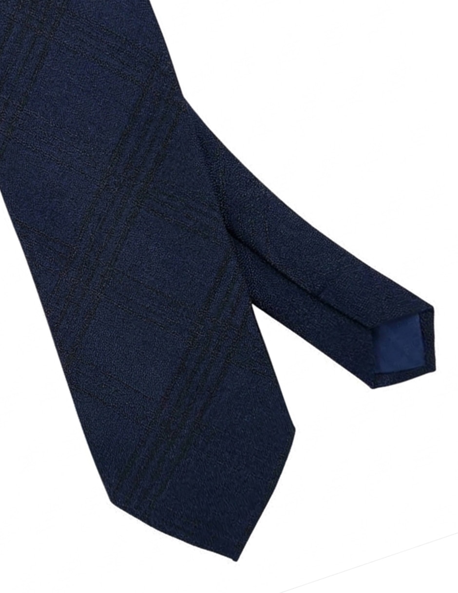 Corbata regular estampado a cuadros para hombre 2