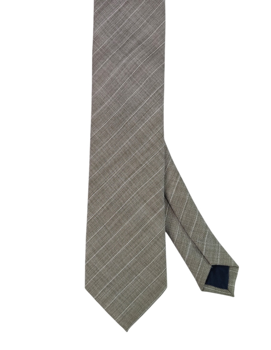 Corbata regular estampado a rayas para hombre