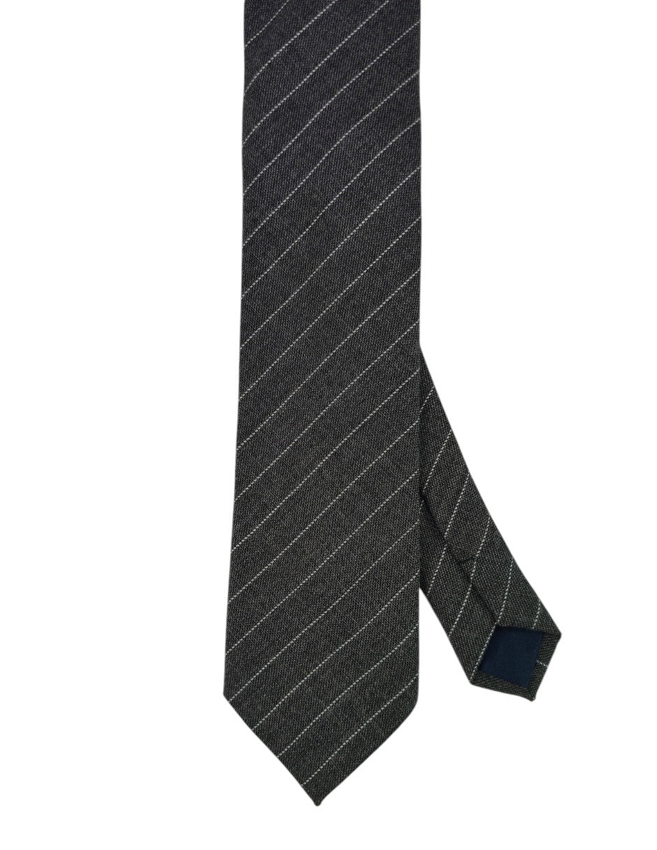 Corbata regular estampado a rayas para hombre 1