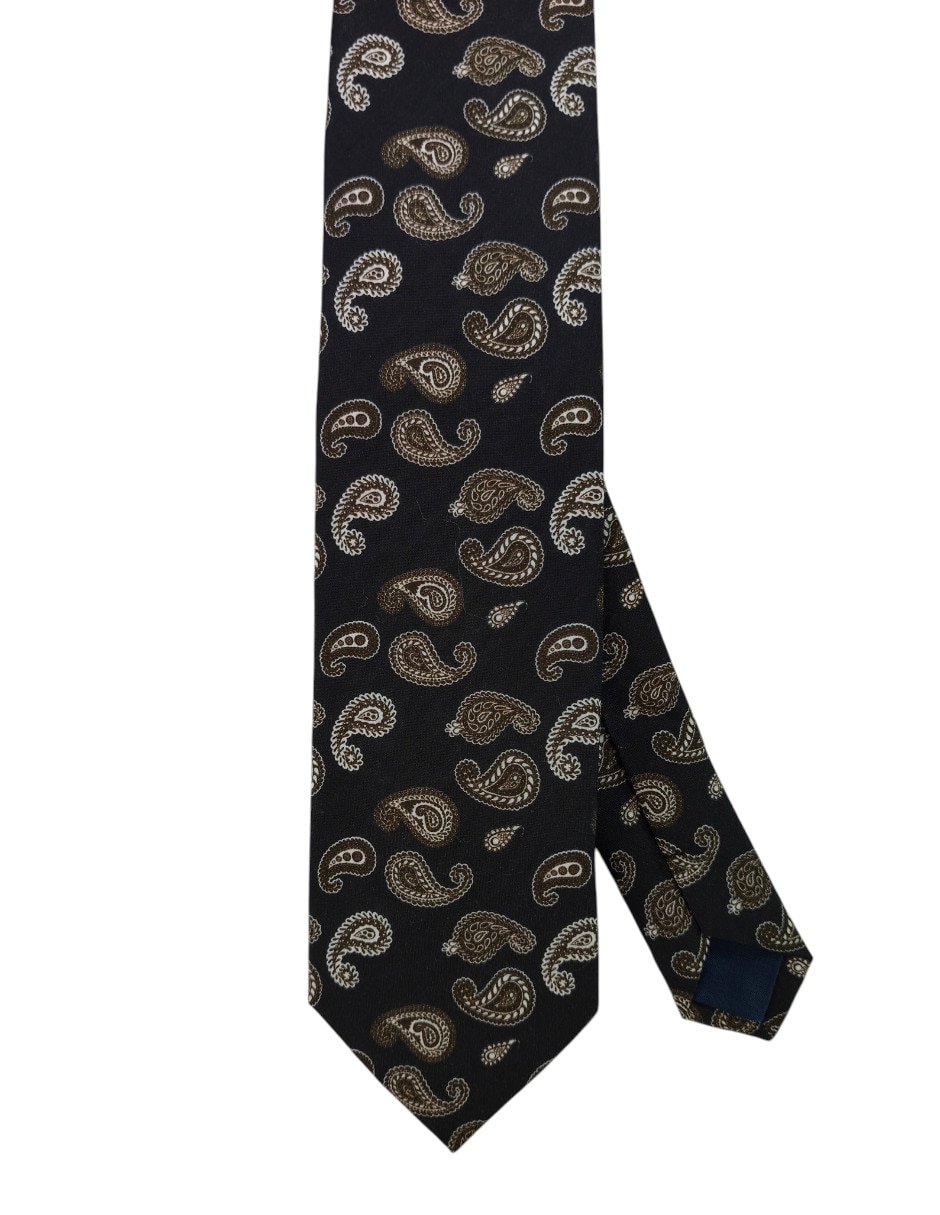 Corbata regular estampado paisley para hombre