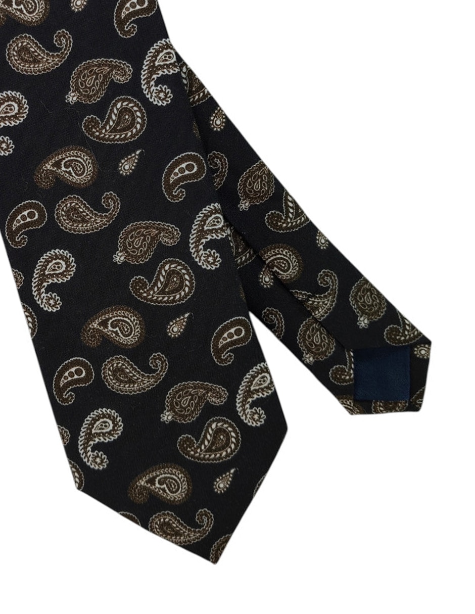 Corbata regular estampado paisley para hombre 3