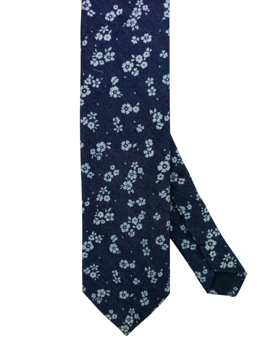 Corbata regular estampado floral para hombre