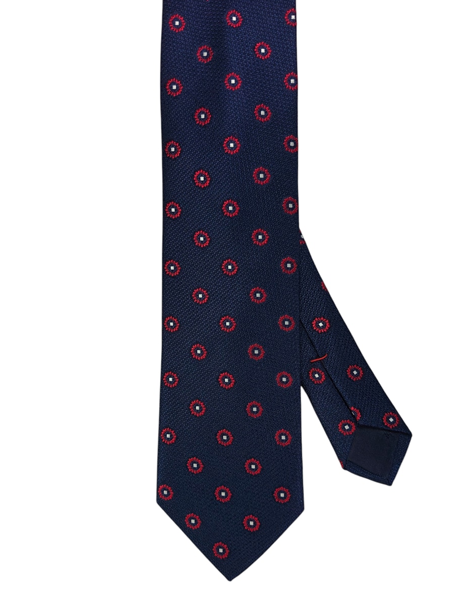 Corbata regular de seda estampado floral para hombre Corbata regular de seda estampado floral para hombre