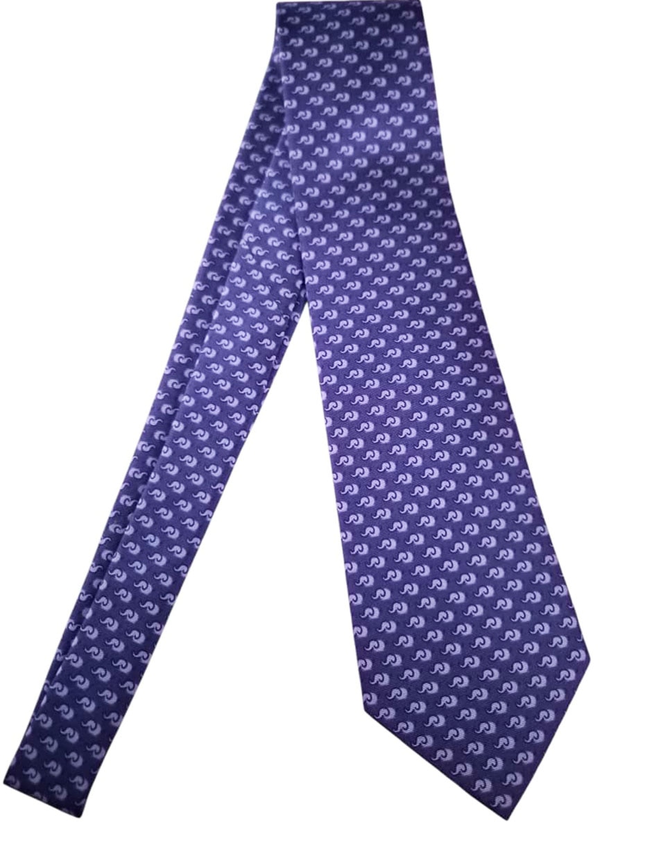 Corbata regular de seda estampado diferentes diseños para hombre 3