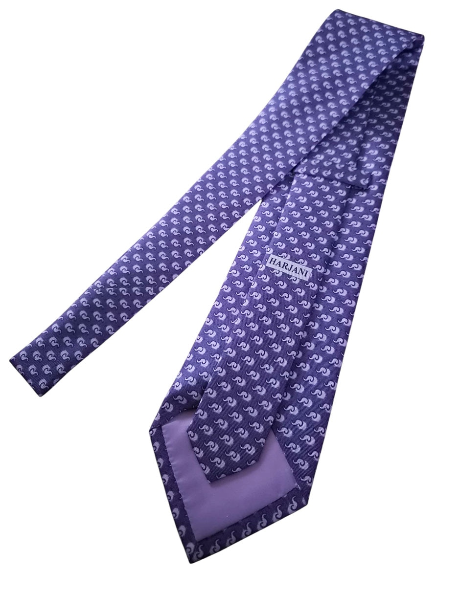 Corbata regular de seda estampado diferentes diseños para hombre 2