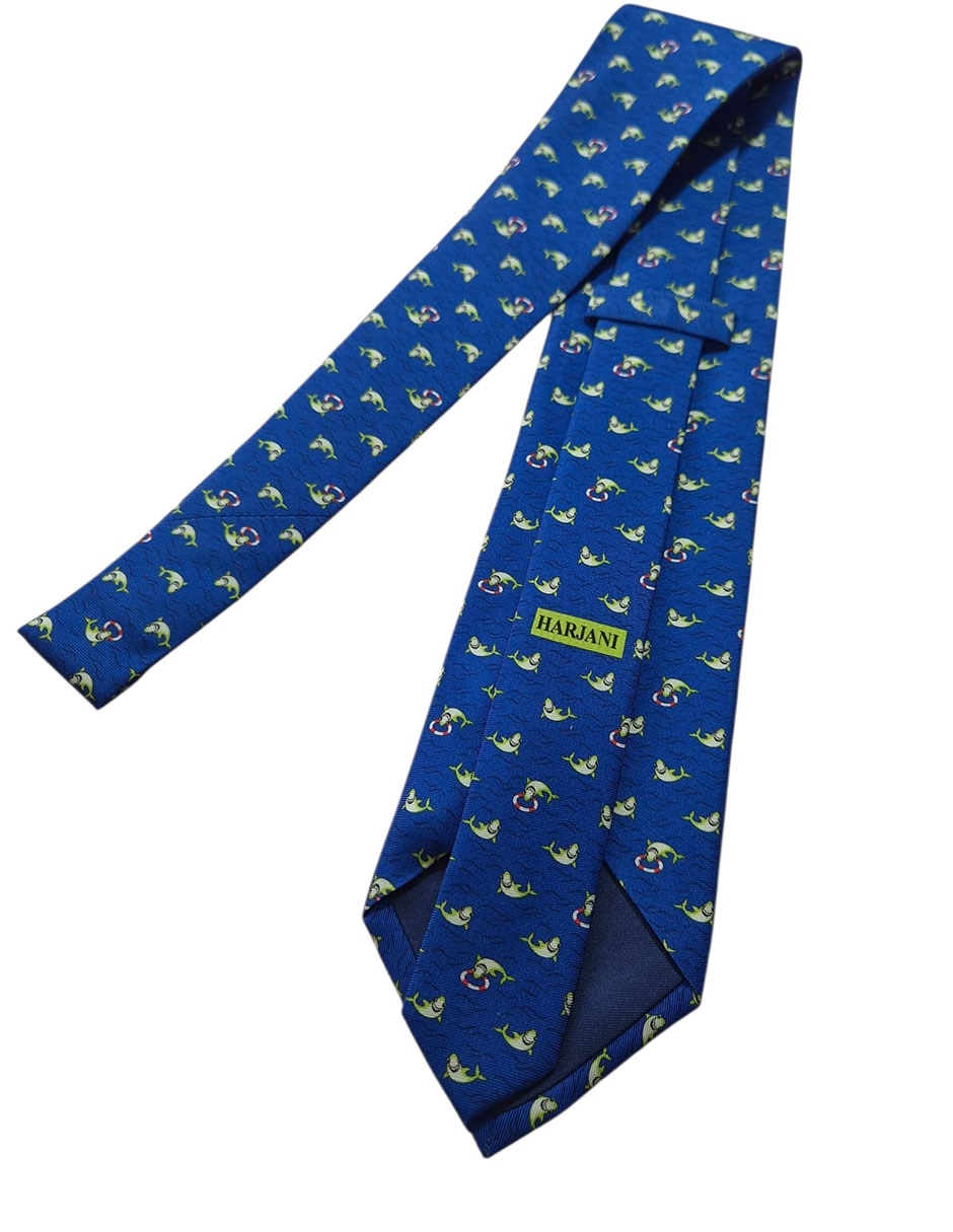 Corbata regular de seda estampado diferentes diseños para hombre 2