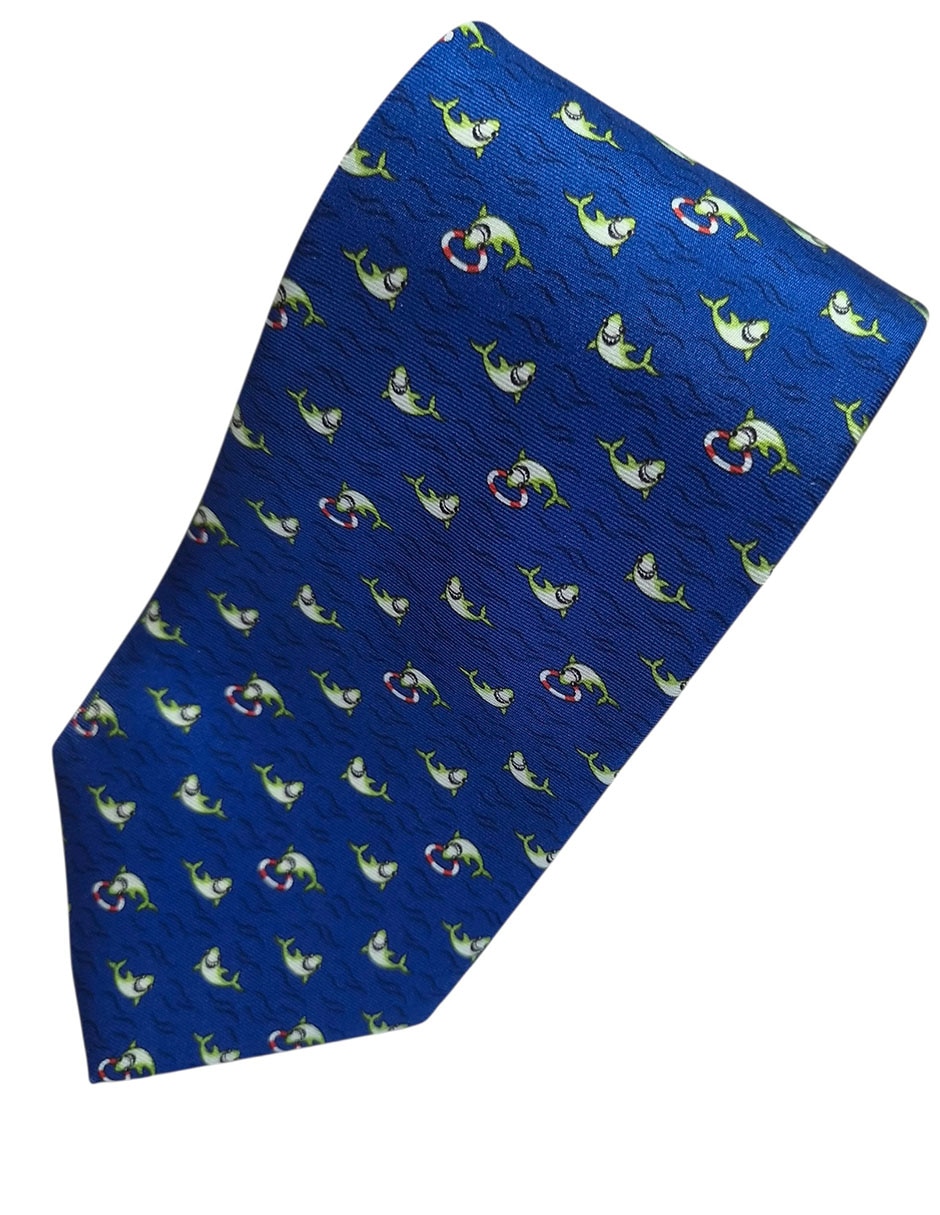 Corbata regular de seda estampado diferentes diseños para hombre 3