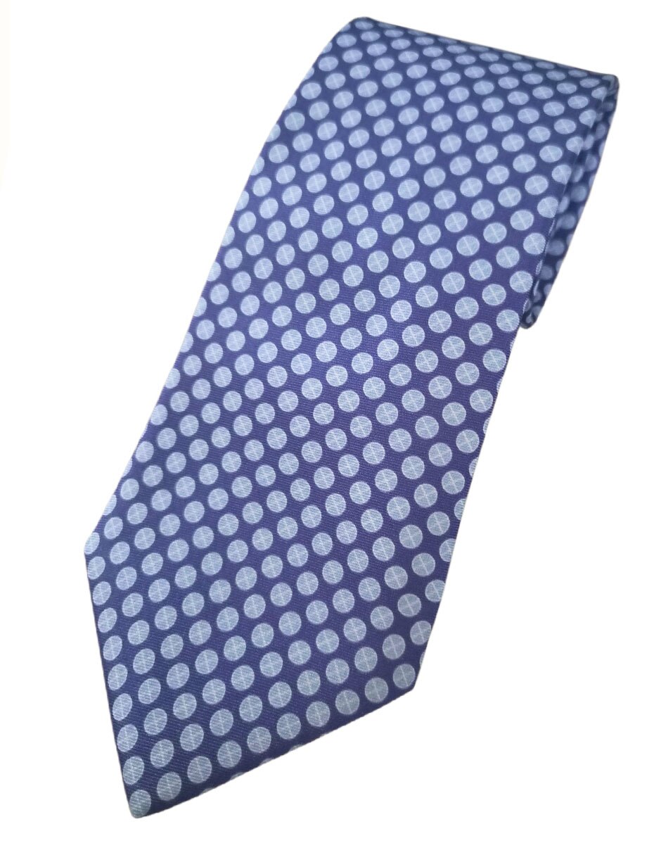 Corbata regular de seda estampado diferentes diseños para hombre 8