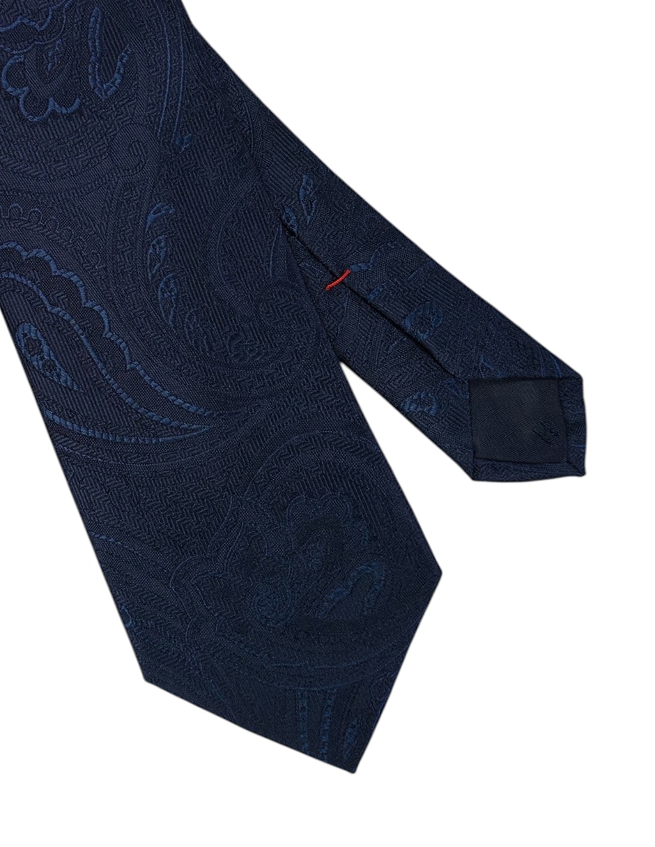 Corbata regular de seda estampado paisley para hombre 2