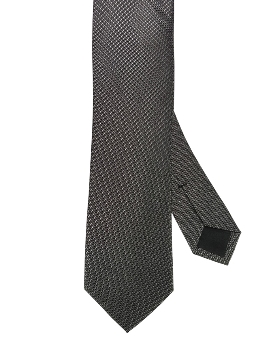 Corbata regular de seda estampado gráfico para hombre 1