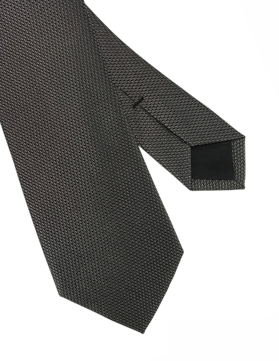 Corbata regular de seda estampado gráfico para hombre 3